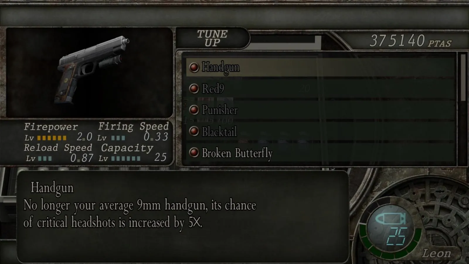 Resident Evil 4 (PS2) – Todos os Upgrades de Armas