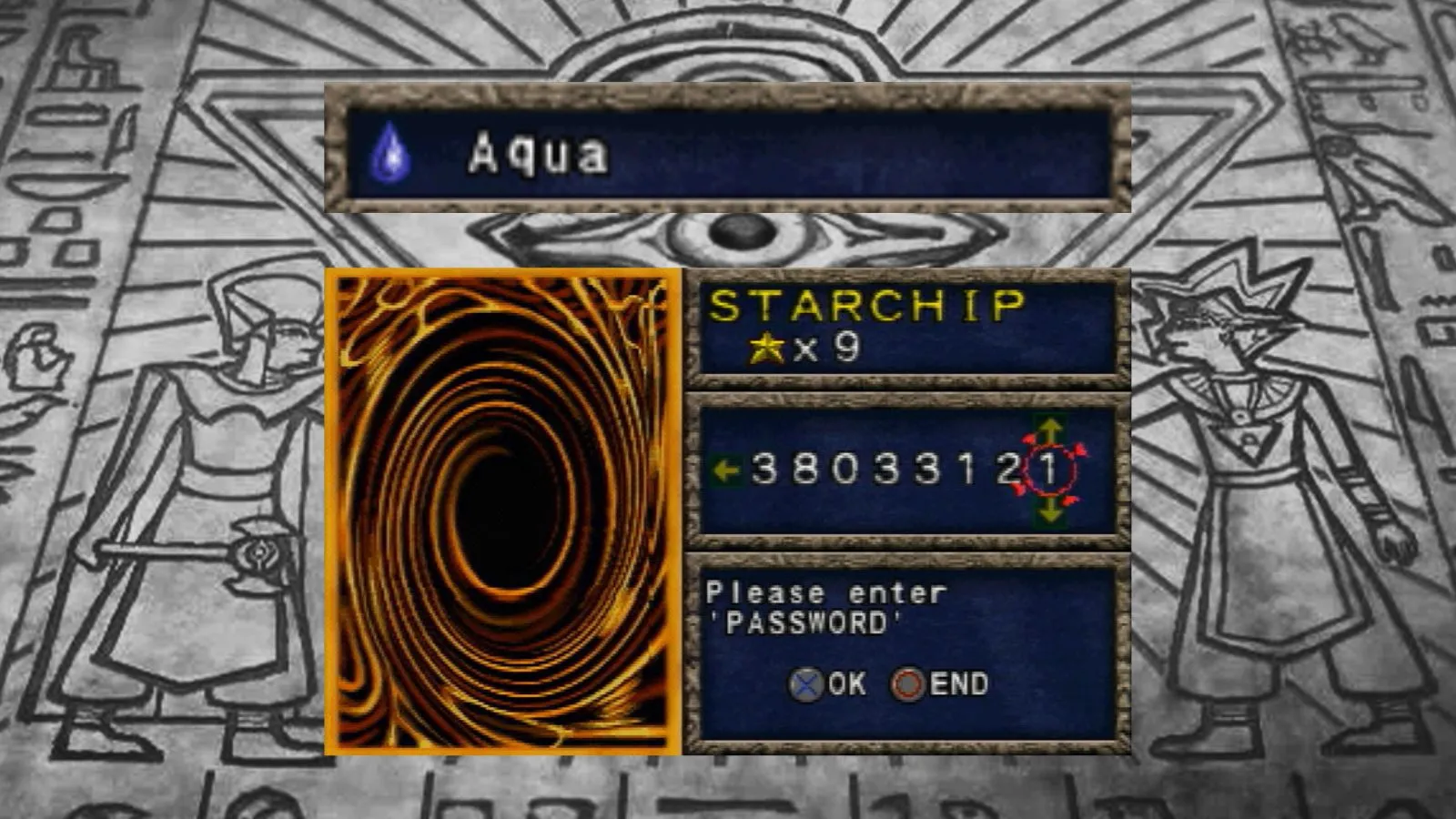 Yu-Gi-Oh! Forbidden Memories: Passwords das Cartas Aqua