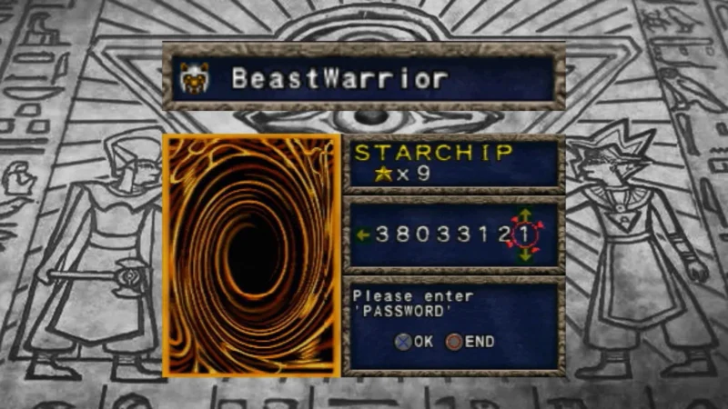 Yu-Gi-Oh! Forbidden Memories: Passwords das Cartas Beast-Warrior