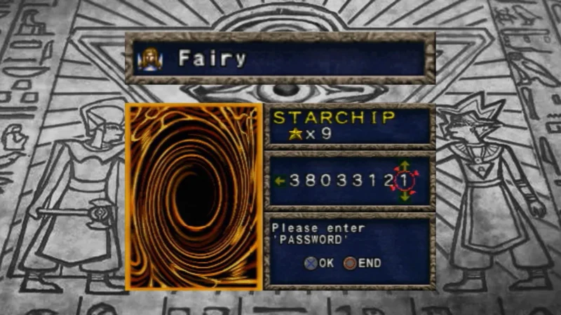 Yu-Gi-Oh! Forbidden Memories: Passwords das Cartas Fairy