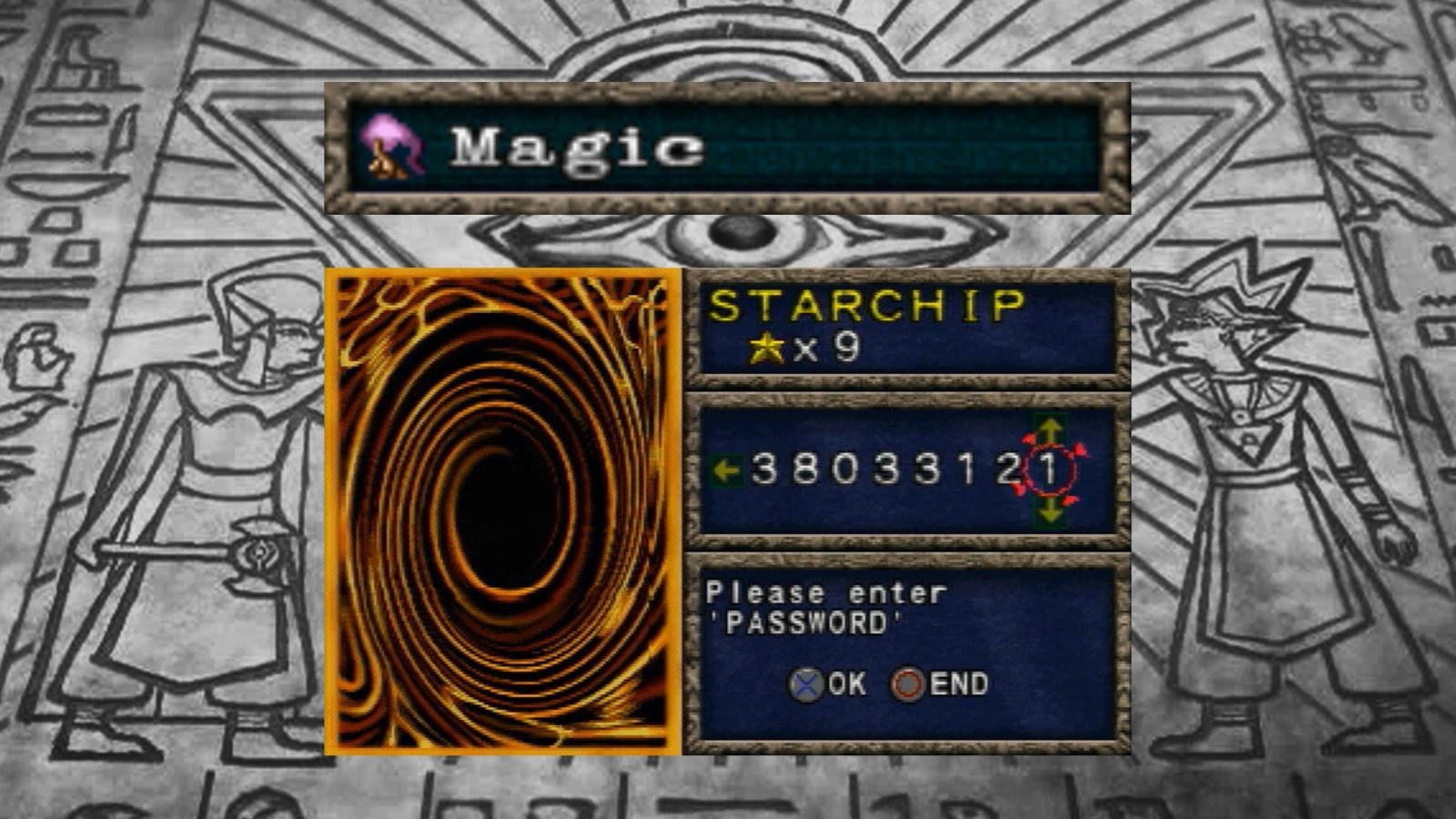 Yu-Gi-Oh! Forbidden Memories: Passwords das Cartas Magic
