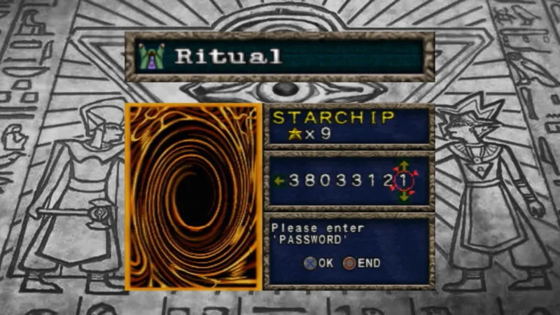 Yu-Gi-Oh! Forbidden Memories: Passwords das Cartas Ritual