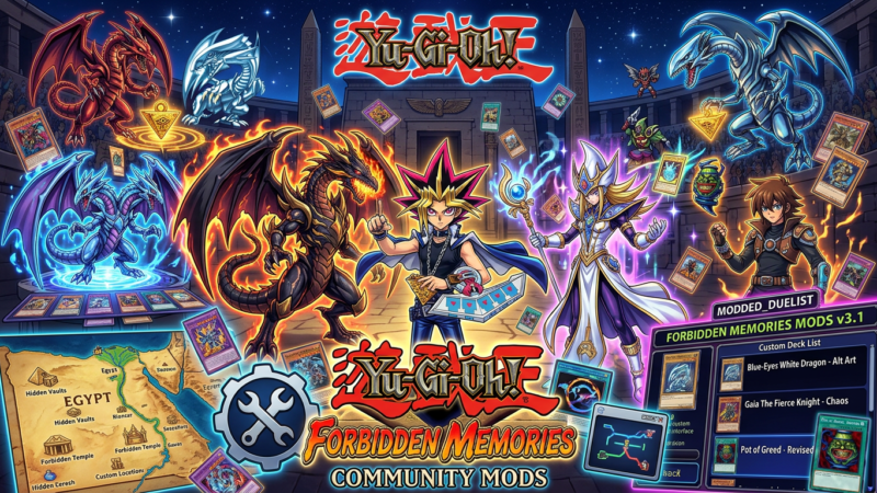 Mods de Yu-Gi-Oh! Forbidden Memories – Guia Completo