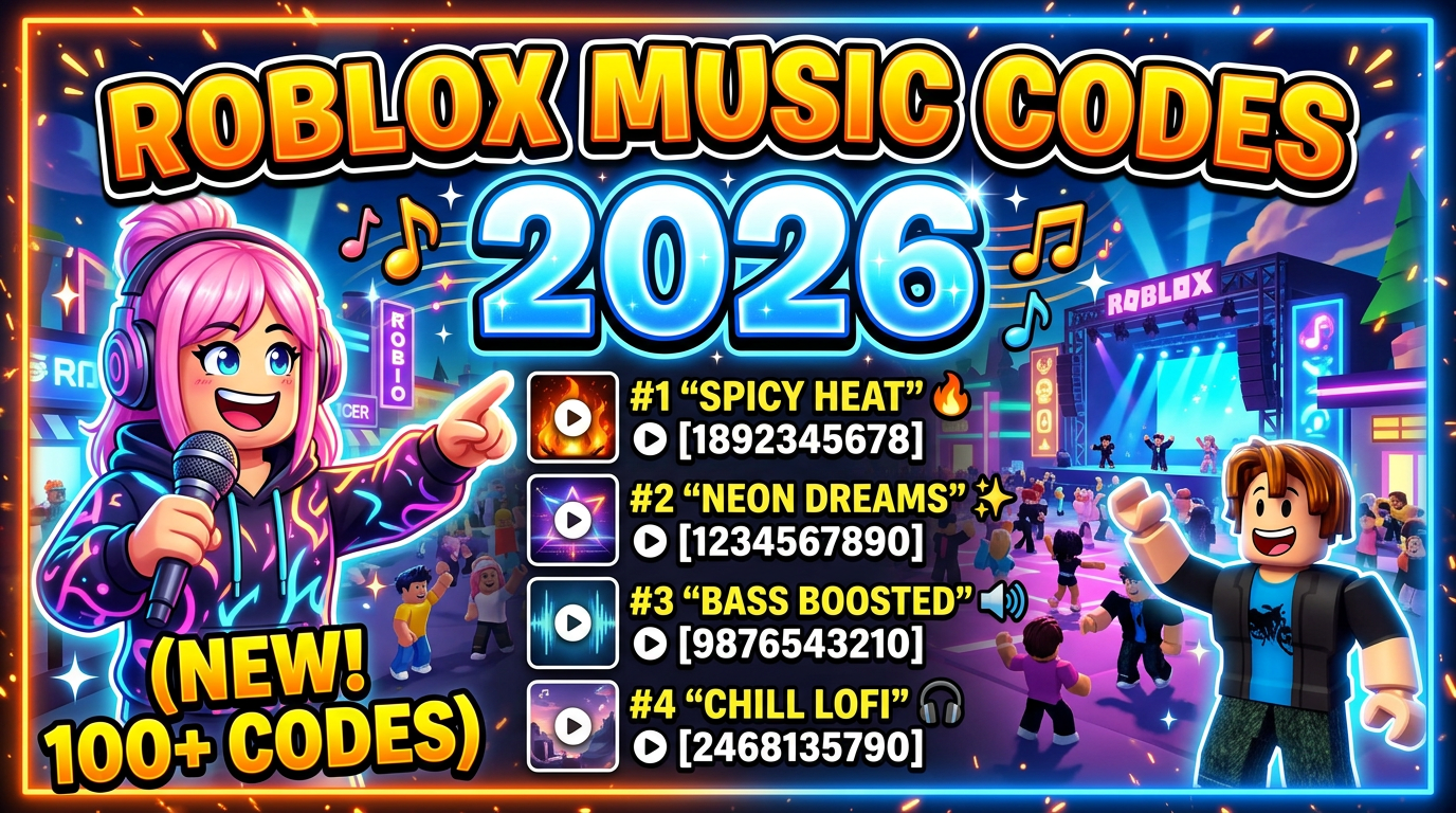 Códigos de Música do Roblox 2026: Lista Atualizada por Categoria